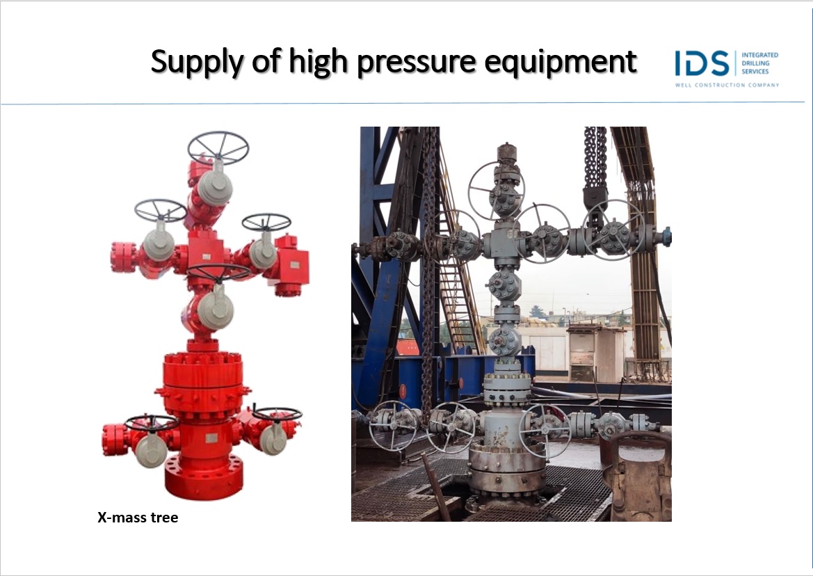Supply of high pressure equipment